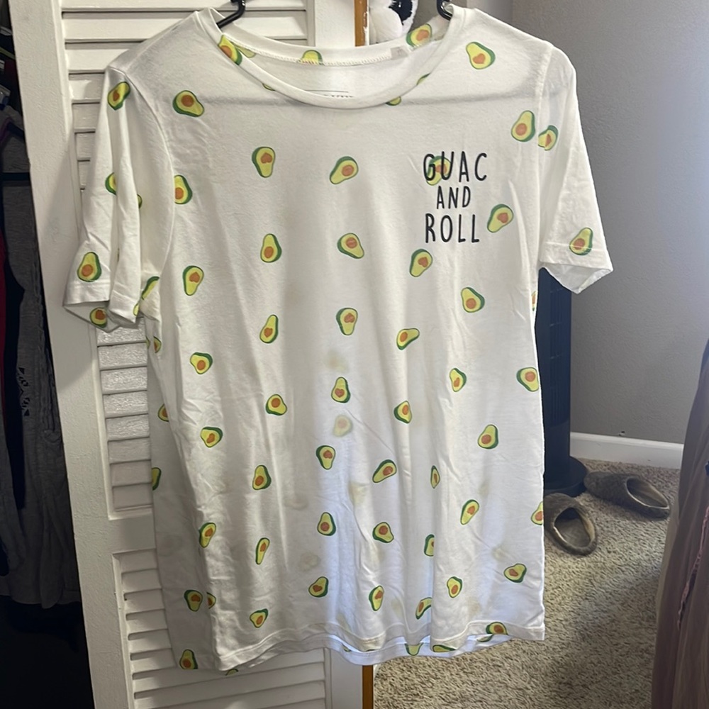 White avocado tshirt. XL in the Mighty Fine brand. Never worn. Thin material